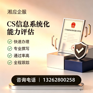 阳江CS信息系统化能力评估申报服务